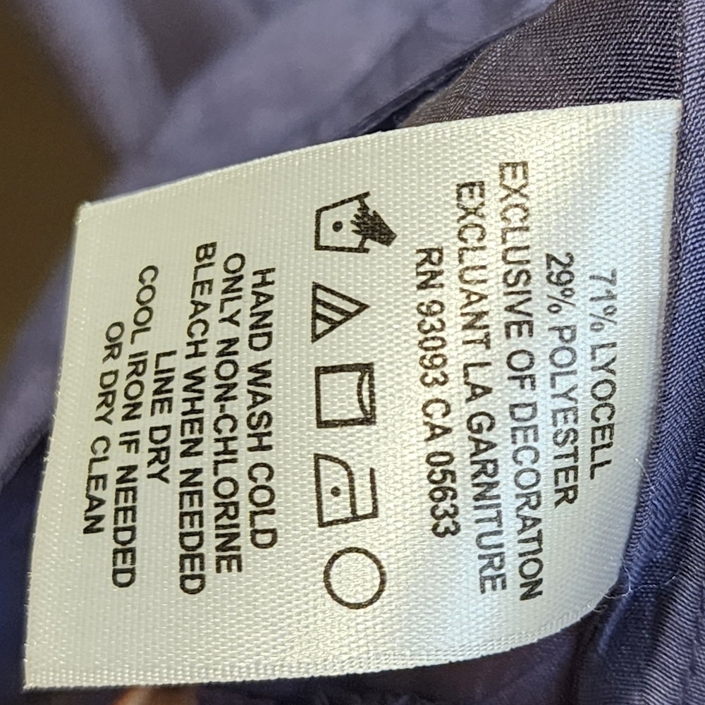 Nic + Zoe Purple Long Sleeve Embellished Lyocell Button Down Shirt Size 10 - Picture 12 of 14